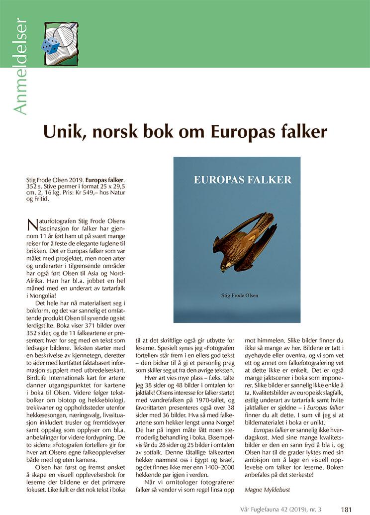 Europas Falker – Stig Frode Olsen